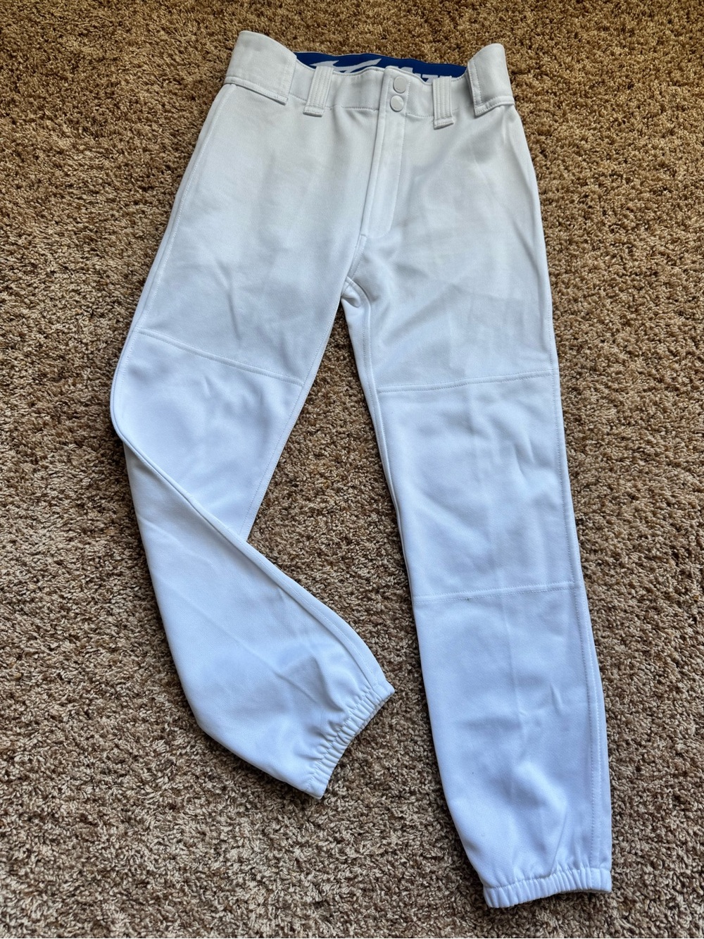 White Youth Athletic Baseball Pants